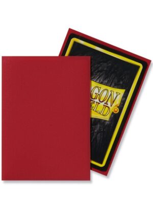 Dragon Shield matte (Rød) Deck Protector Sleeves 100 stk. top-loading (63x88mm) - Dragon Shield standard sleeves matte (Rød)