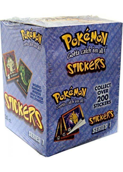 Pokémon klistermærker Box (30 pakker) - Stickers Series 1