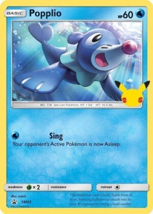 Popplio - SM03 - 25 års jubilæum - JUMBOkort