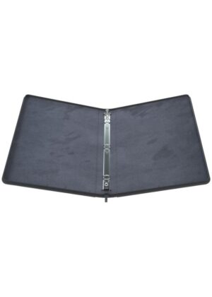 Samlemappe i høj kvalitet: Gamegenic Zip-Up Ring-Binder Slim Album - Sort - Gamegenic Zip-Up Ring-Binder Slim Album - Sort - Åben mappe