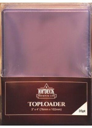 Toploader 25 stk. top-loading (76x102mm) - Topdeck Premium Line