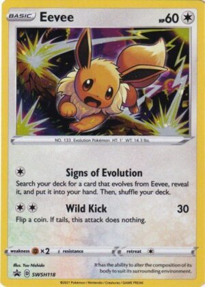 Eevee blister pack (3 stk.) - SWSH Chilling Reign - Eevee SWSH118 - Pokemon Sword & Shield Promo kort