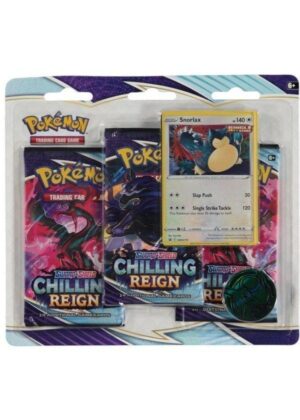 Snorlax blister pack (3 stk.) - SWSH Chilling Reign