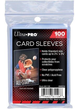 Soft card sleeves (Klar) Deck Protector Sleeves 100 stk. top-loading (66,7x92mm) - Ultra Pro