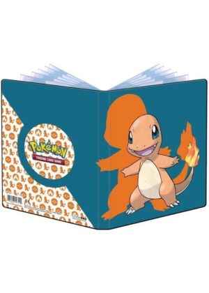 Lille mappe med pokemonmotiv (Charmander) (4 kort pr. side + 2 sider til JUMBOkort)