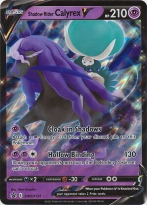 Shadow Rider Calyrex V Box - Shadow Rider Calyrex V SWSH131 - Pokemon Sword & Shield Promo kort