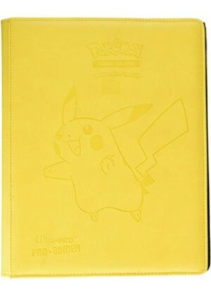 Stor mappe med pokemonmotiv (Pikachu) (9 kort pr. side) - Pikachu premium pro-binder forside