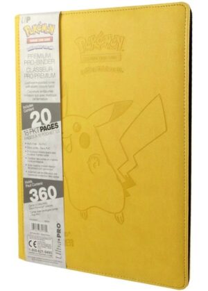 Stor mappe med pokemonmotiv (Pikachu) (9 kort pr. side)