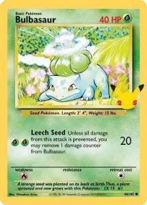 Bulbasaur - 44/102 - 25 års jubilæum - JUMBOkort