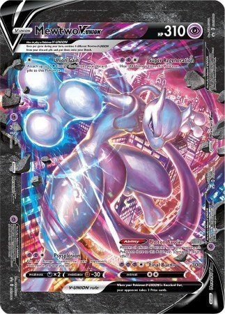 Mewtwo V-UNION Special Collection - Mewtwo V-UNION SWSH160 - Pokemon Sword & Shield Promo kort