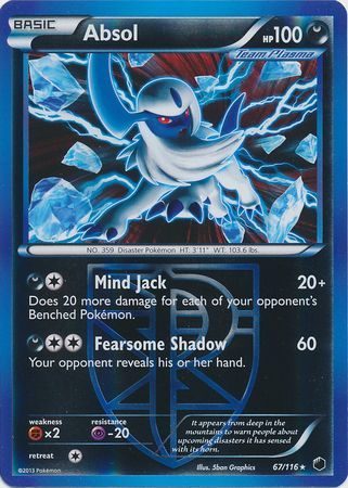 Absol (Team Plasma) - 67/116 - Reverse