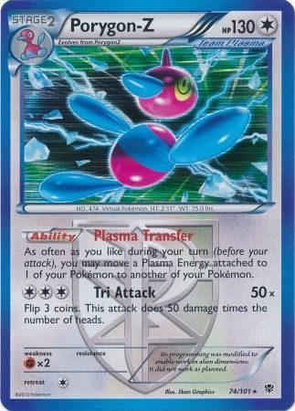 Porygon-Z (Team Plasma) – 74/101 (Holo)