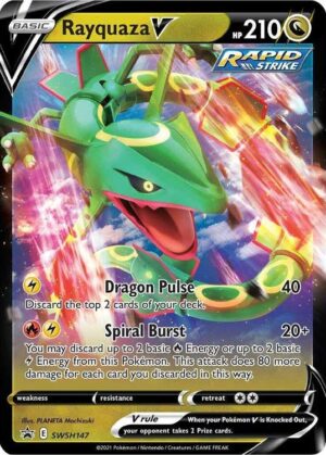 Rayquaza V - Battle Deck - Rayquaza V SWSH147 - Pokemon Sword & Shield Promo kort