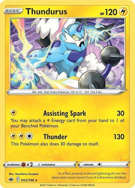 Rayquaza V - Battle Deck - Thundurus 052/198 - Non Holo