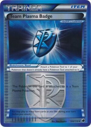 Team Plasma Badge (Team Plasma) - 104/116 - Reverse