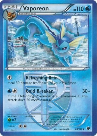 Vaporeon (Team Plasma) - 20/116