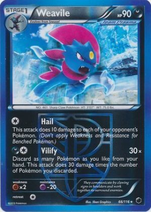 Weavile (Team Plasma) - 66/116 - Reverse