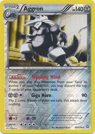 Aggron - 80/124 - Reverse