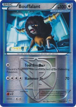 Bouffalant (Team Plasma) - 114/135 - Reverse