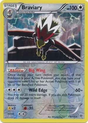 Braviary - 116/135 - Reverse