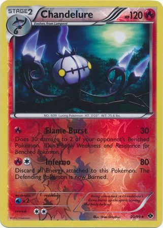 Chandelure - 20/99 - Reverse