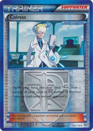 Colress (Team Plasma) - 118/135 - Reverse