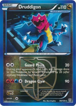 Druddigon (Team Plasma) - 94/135 - Reverse