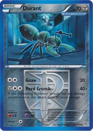Durant (Team Plasma) - 91/135 - Reverse