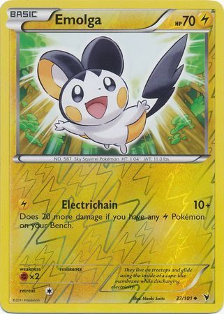 Emolga - 37/101 - Reverse