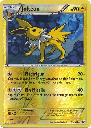 Jolteon - 37/108 - Reverse