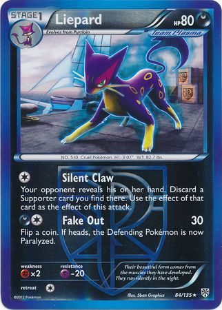 Liepard (Team Plasma) – 84/135 – Reverse