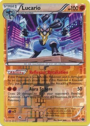 Lucario - 64/99 - Reverse