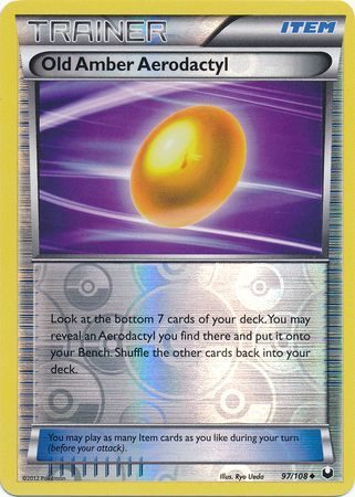 Old Amber Aerodactyl – 97/108 – Reverse