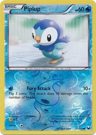 Piplup - 27/108 - Reverse