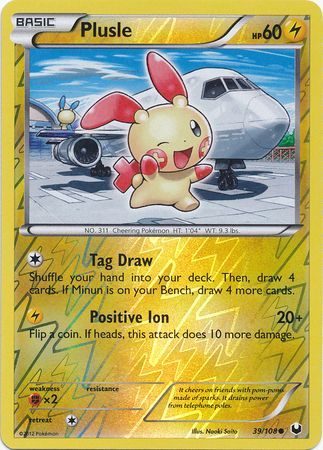 Plusle – 39/108 – Reverse