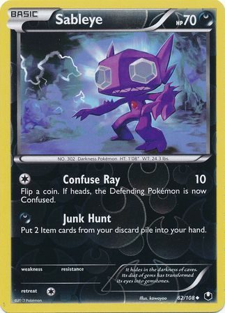 Sableye - 62/108 - Reverse