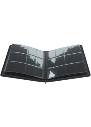 Samlemappe i høj kvalitet: Gamegenic 12-pocket Zip-Up Album  - Sort - Gamegenic 12-pocket Zip-Up Album - Sort - Åben mappe