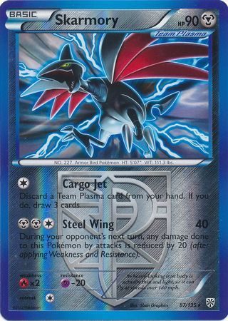 Skarmory (Team Plasma) – 87/135 – Reverse