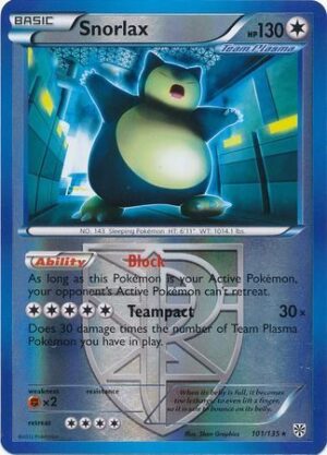 Snorlax (Team Plasma) - 101/135 - Reverse