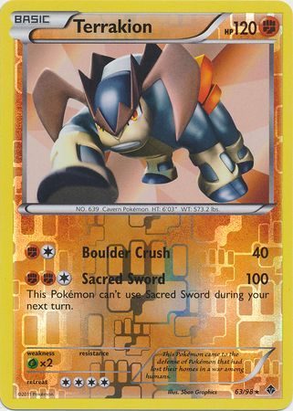 Terrakion - 63/98 - Reverse