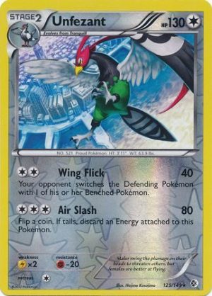 Unfezant - 125/149 - Reverse