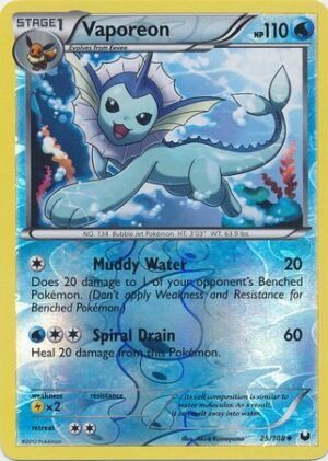 Vaporeon - 25/108 - Reverse