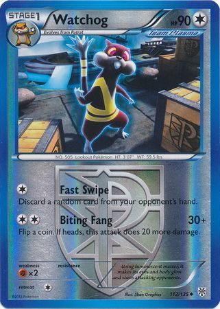 Watchog (Team Plasma) - 112/135 - Reverse