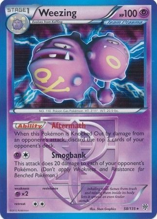 Weezing (Team Plasma) - 58/135 (Holo)
