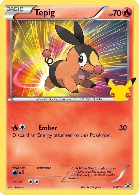 Tepig - BW02 - 25 års jubilæum - JUMBOkort