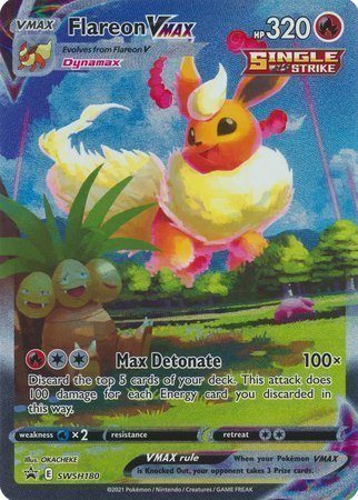 Flareon VMAX - SWSH180 - JUMBOkort