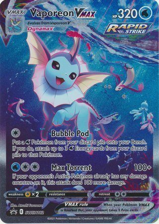 Vaporeon VMAX – SWSH182 – JUMBOkort