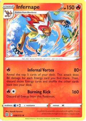 Infernape - 026/172 - Non Holo