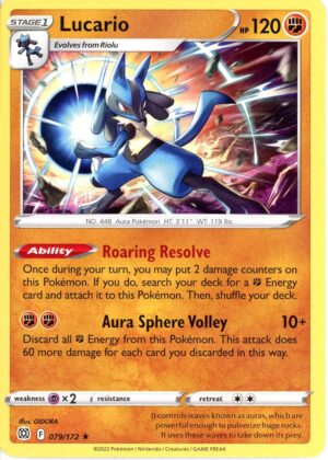 Lucario - 079/172 - Non Holo