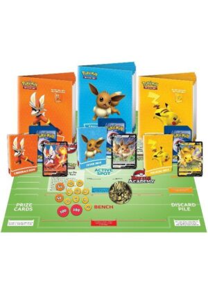 Battle Academy 2022 - Begyndersæt med 3 Deck - Battle Academy spilleplade - Lad kampen begynde!